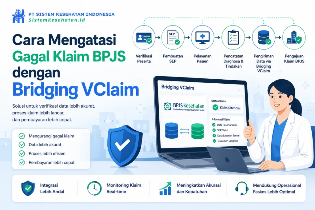 Bridging VClaim BPJS untuk mengurangi gagal klaim dan meningkatkan akurasi data