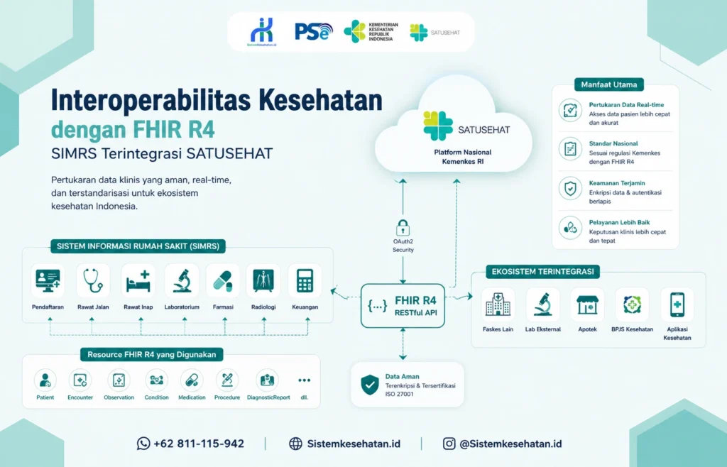 Interoperabilitas kesehatan dan arsitektur FHIR R4 untuk SIMRS rumah sakit