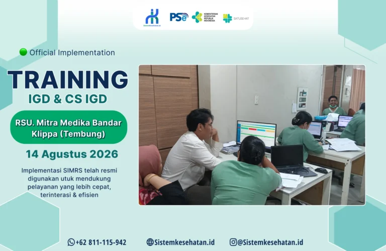 Training IGD dan Customer Service RSU Mitra Medika Klippa Tembung Medan