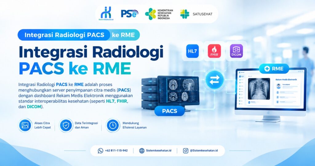 Dokter spesialis melihat hasil CT-Scan terintegrasi di sistem RME tanpa login ulang